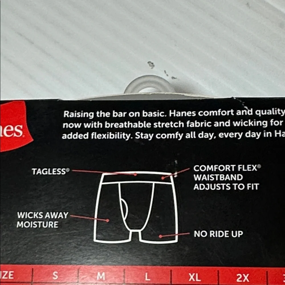 NWT 3PK Hanes Boxer Briefs 2XL